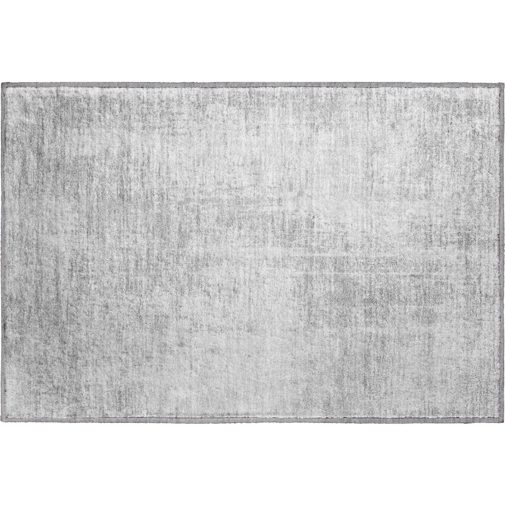 Premium Machine Washable Mayfield AMF796 Silver 1'8" x 2'6" Rug. Picture 1