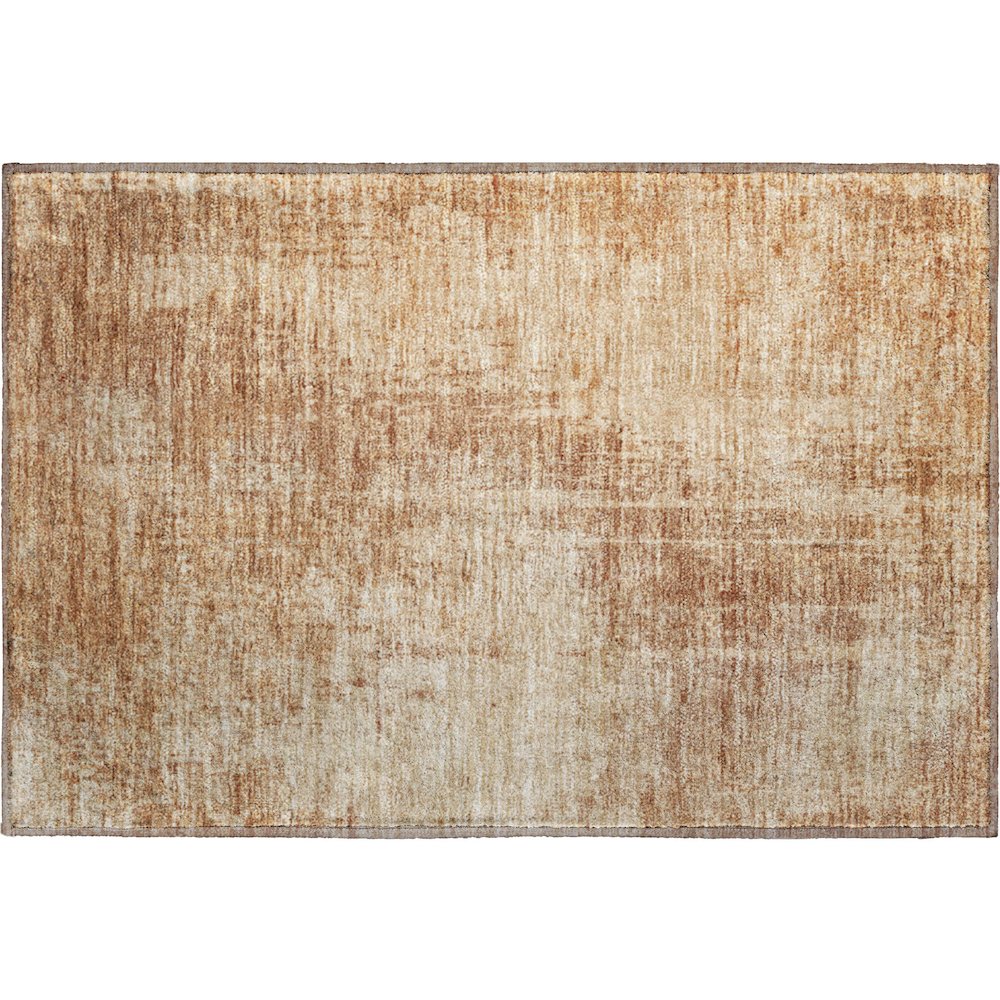 Premium Machine Washable Mayfield AMF796 Terracotta 1'8" x 2'6" Rug. Picture 1