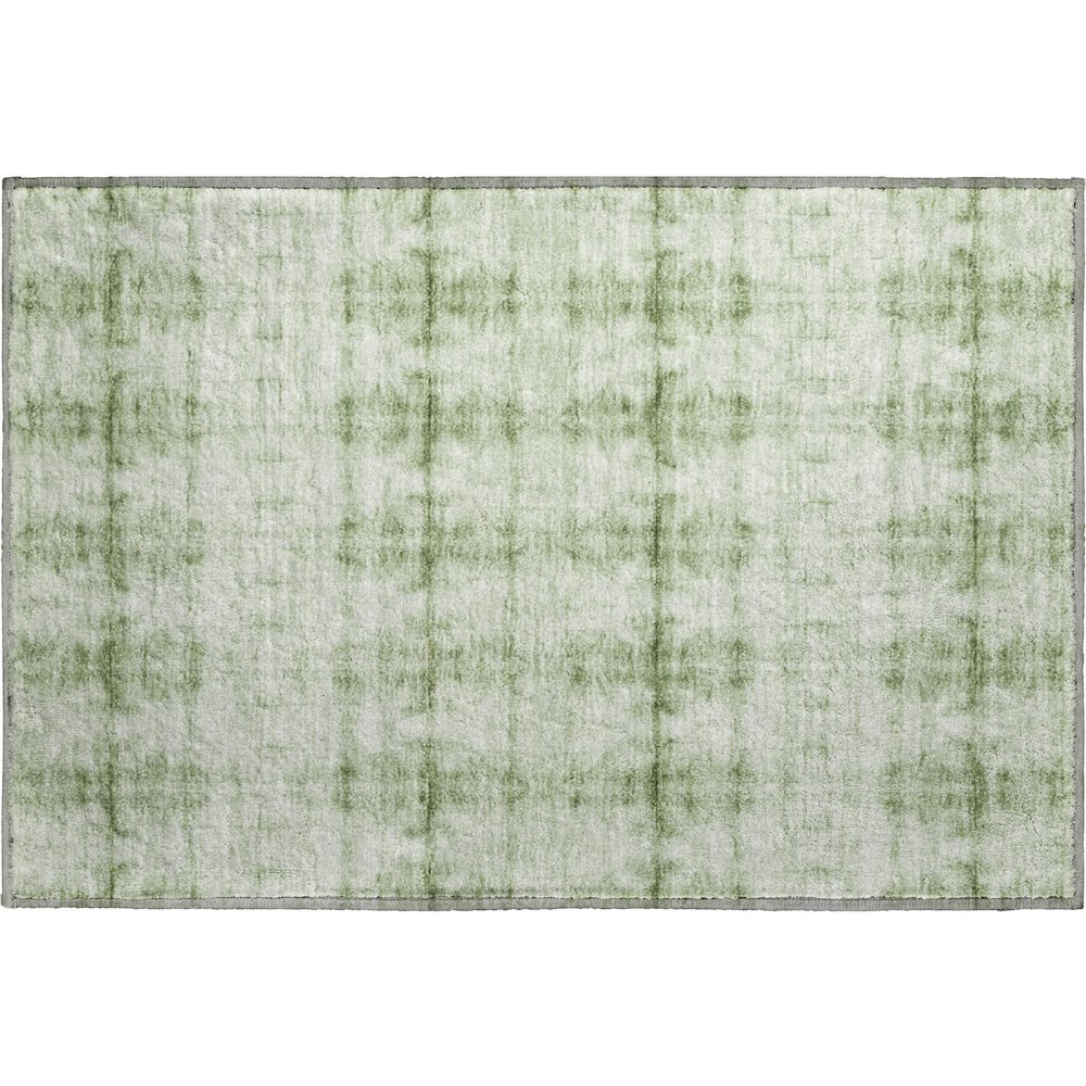 Premium Machine Washable Mayfield AMF799 Sage 1'8" x 2'6" Rug. Picture 1