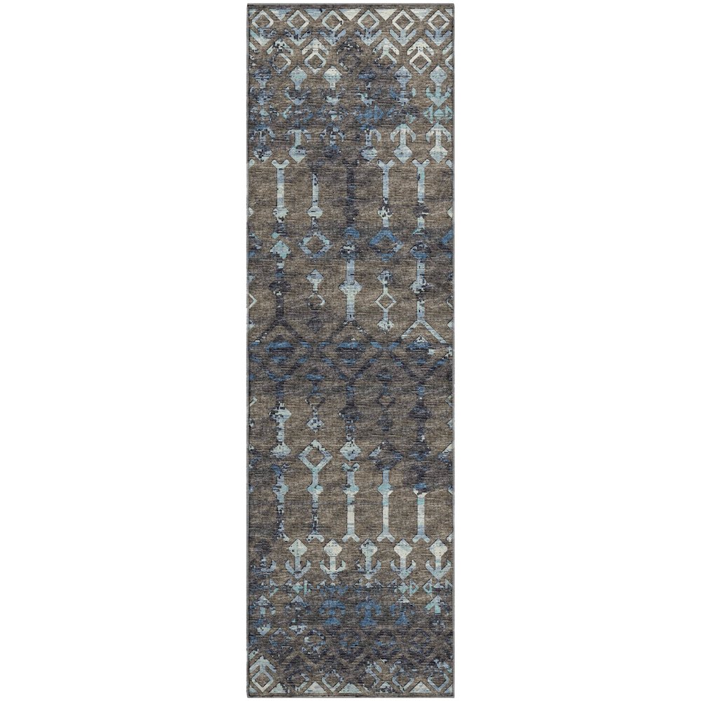 Premium Machine Washable Mayfield  Mink 2'3" x 7'6" Runner Rug. Picture 1