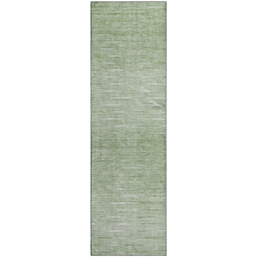 Premium Machine Washable Mayfield AMF800 Aloe 2'3" x 7'6" Runner Rug. Picture 1