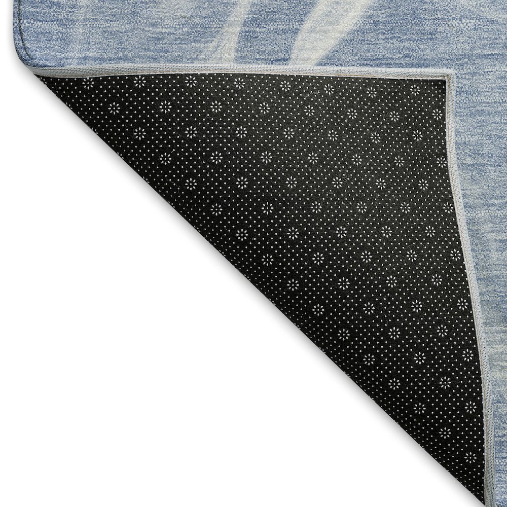 Premium Machine Washable Mayfield AMF802 Blue 1'8" x 2'6" Rug. Picture 2