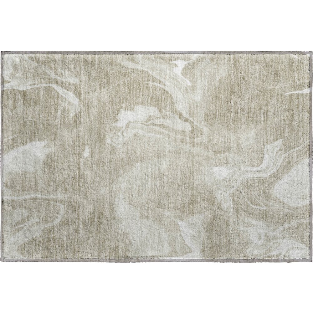 Premium Machine Washable Mayfield AMF802 Taupe 1'8" x 2'6" Rug. Picture 1