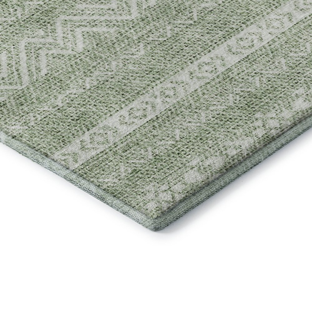 Premium Machine Washable Mayfield AMF803 Aloe 1'8" x 2'6" Rug. Picture 3
