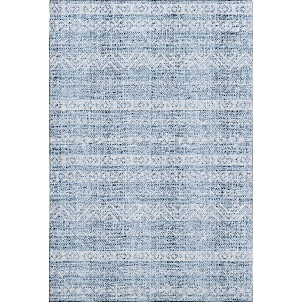 Premium Machine Washable Mayfield AMF803 Blue 2'6" x 3'10" Rug. Picture 1