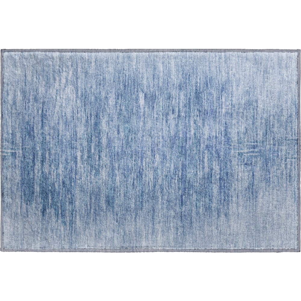 Premium Machine Washable Mayfield AMF806 Blue 1'8" x 2'6" Rug. Picture 1