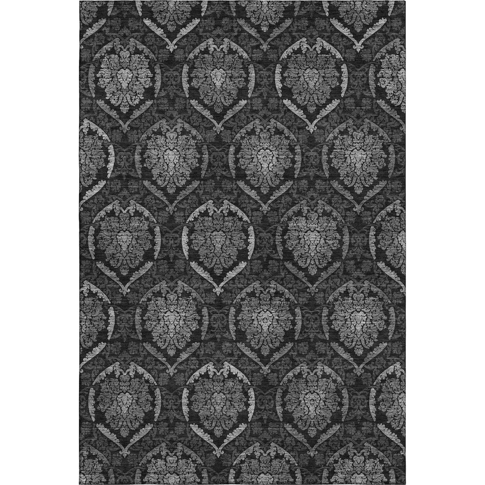 Premium Machine Washable Mayfield AMF809 Gray 2'6" x 3'10" Rug. Picture 1