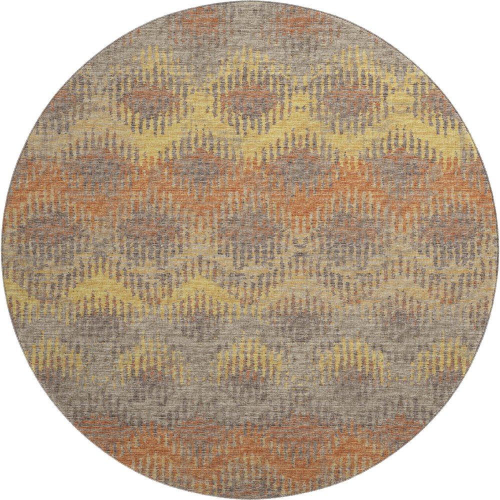 Premium Machine Washable Mayfield  Canyon 8' x 8' Round Rug. Picture 1