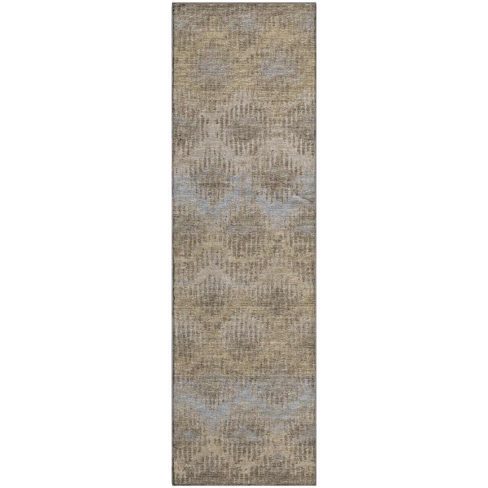Premium Machine Washable Mayfield  Earth 2'3" x 7'6" Runner Rug. Picture 1