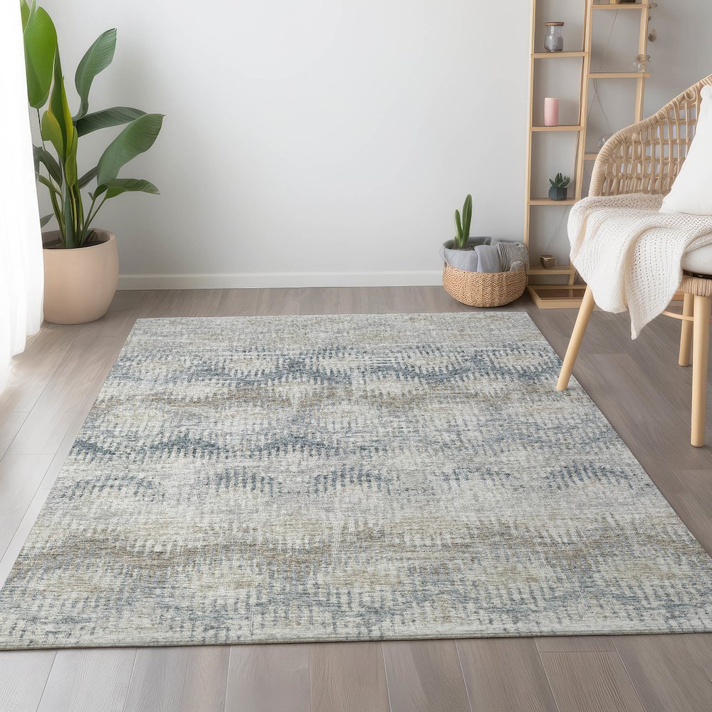 Premium Machine Washable Mayfield  Linen 2'6" x 3'10" Rug. Picture 5