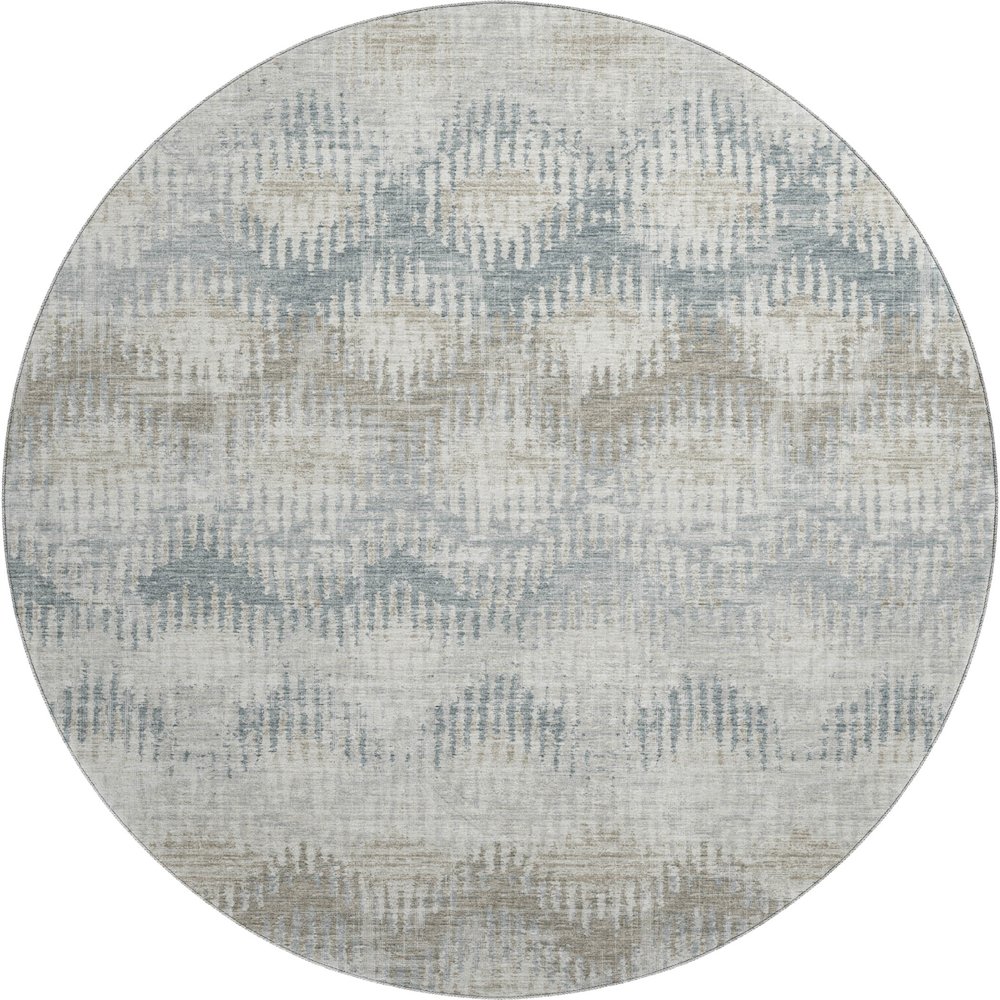 Premium Machine Washable Mayfield  Linen 8' x 8' Round Rug. Picture 1