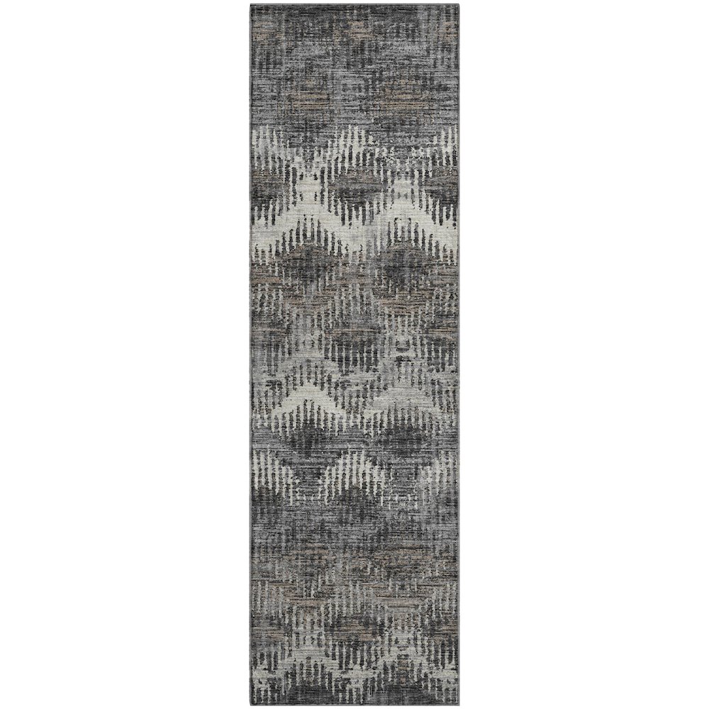 Premium Machine Washable Mayfield  Shadow 2'3" x 7'6" Runner Rug. Picture 1