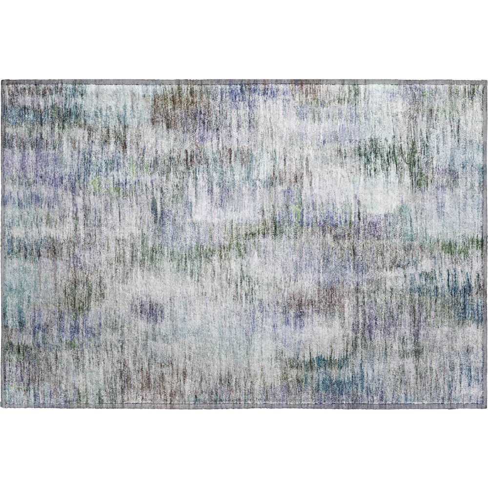Premium Machine Washable Mayfield AMF813 Green 1'8" x 2'6" Rug. Picture 1