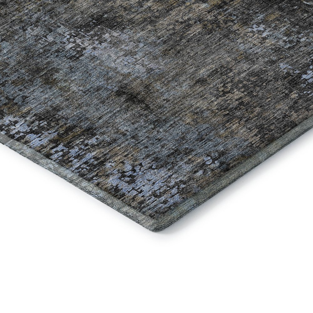 Premium Machine Washable Mayfield AMF815 Graphite 1'8" x 2'6" Rug. Picture 3