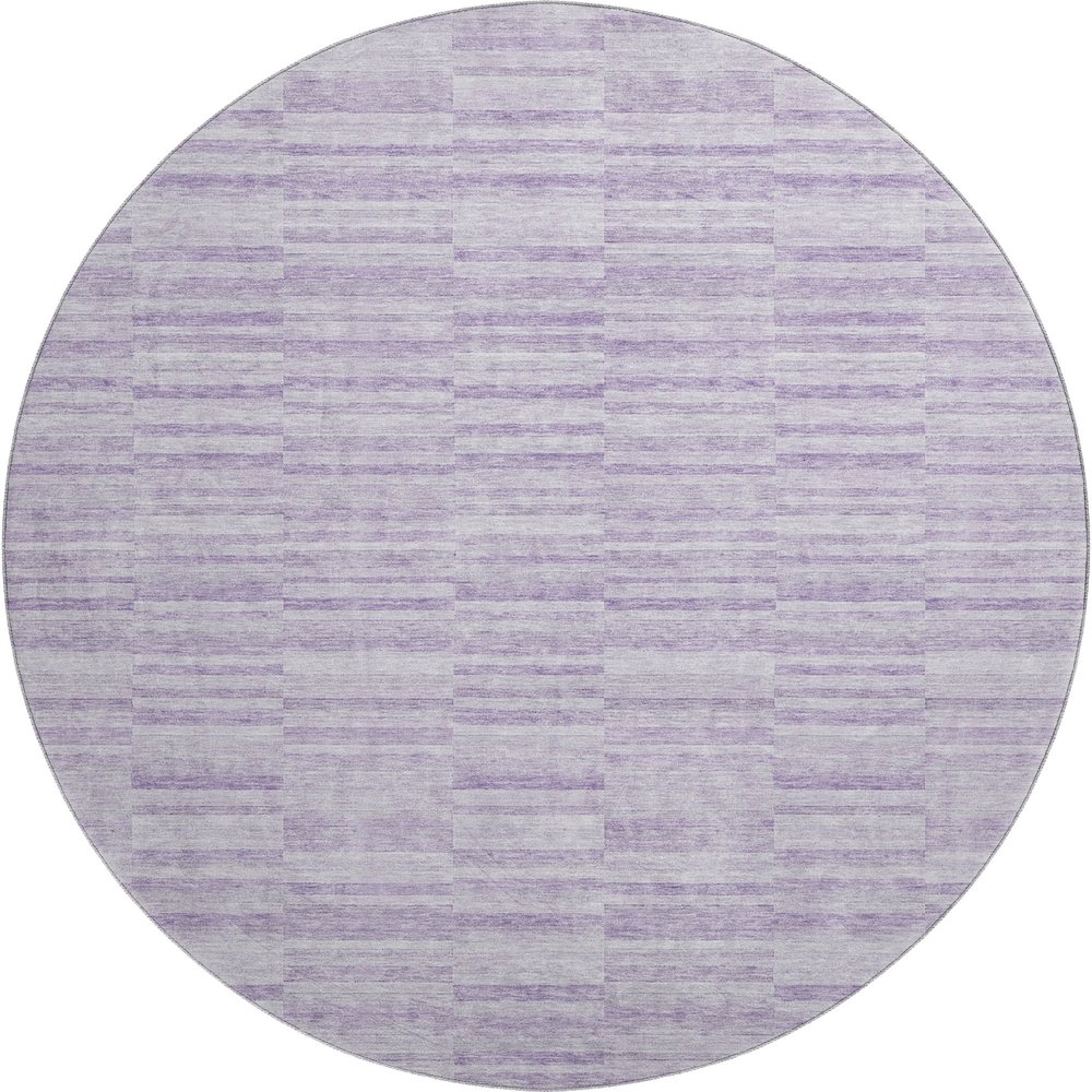 Premium Machine Washable Mayfield AMF817 Plum 8' x 8' Round Rug. Picture 1