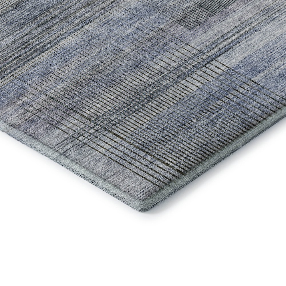 Premium Machine Washable Mayfield AMF819 Blue 1'8" x 2'6" Rug. Picture 3