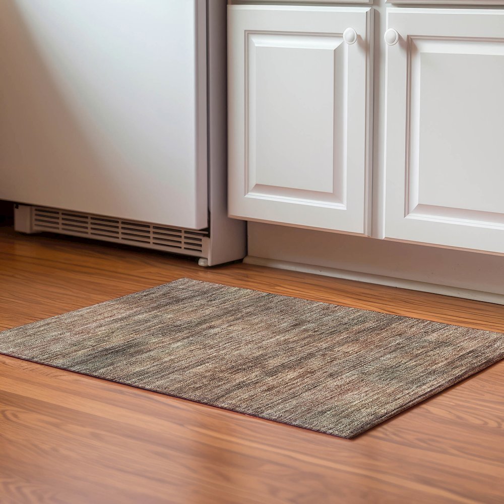 Premium Machine Washable Mayfield AMF820 Paprika 1'8" x 2'6" Rug. Picture 5
