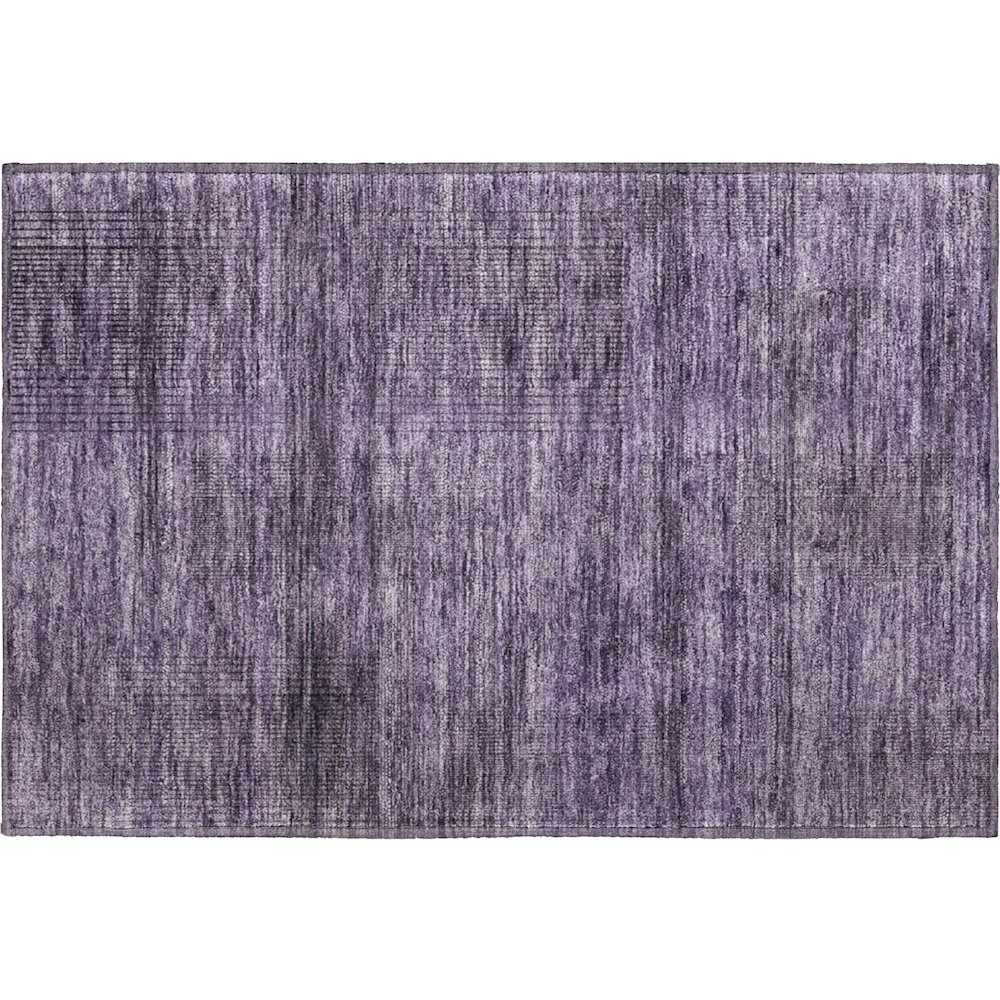 Premium Machine Washable Mayfield AMF820 Plum 1'8" x 2'6" Rug. Picture 1