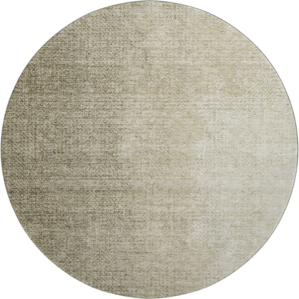 Premium Machine Washable Mayfield AMF822 Brown 8' x 8' Round Rug. Picture 1