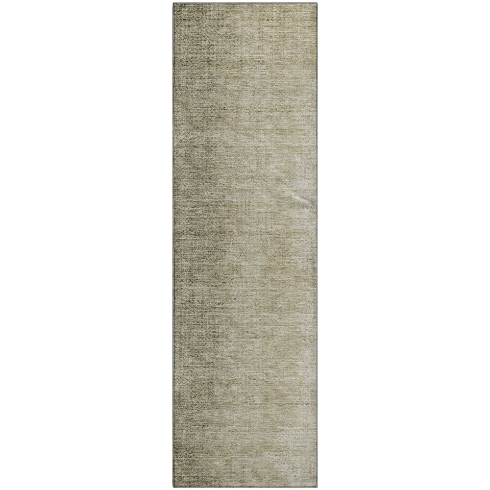 Premium Machine Washable Mayfield AMF822 Brown 2'3" x 7'6" Runner Rug. Picture 1