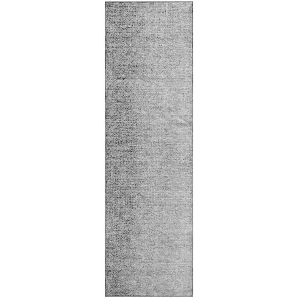 Premium Machine Washable Mayfield AMF822 Gray 2'3" x 7'6" Runner Rug. Picture 1