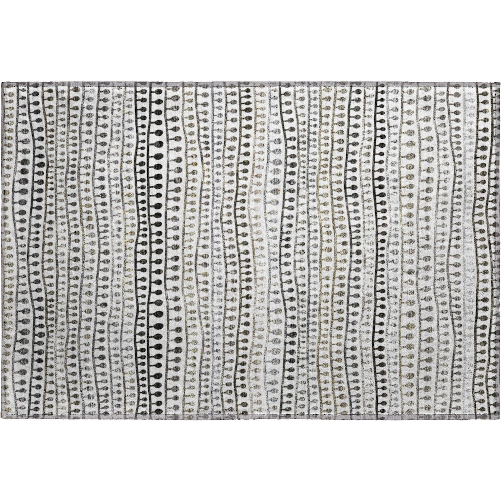 Premium Machine Washable Mayfield AMF823 Ivory 1'8" x 2'6" Rug. Picture 1