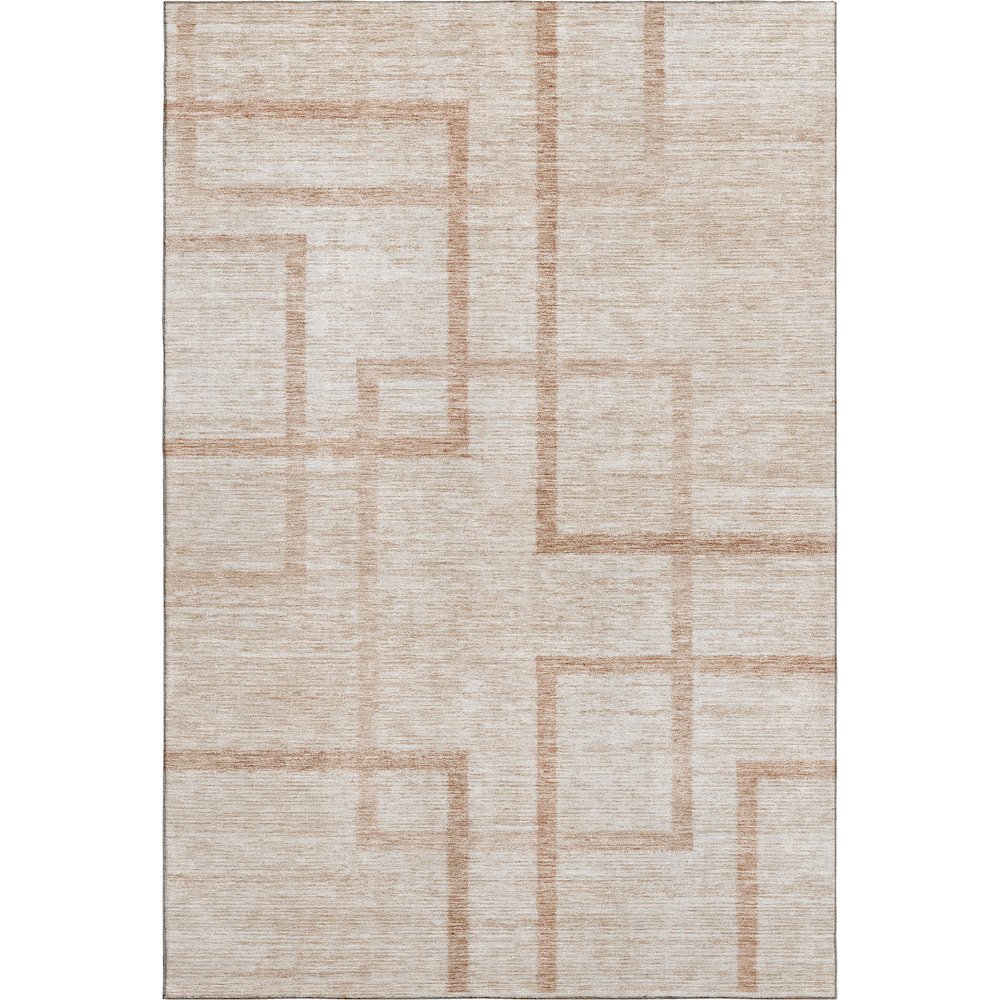 Premium Machine Washable Mayfield AMF827 Coral 2'6" x 3'10" Rug. Picture 1