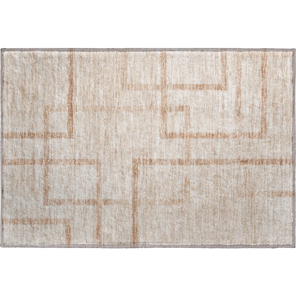 Premium Machine Washable Mayfield AMF827 Coral 1'8" x 2'6" Rug. Picture 1