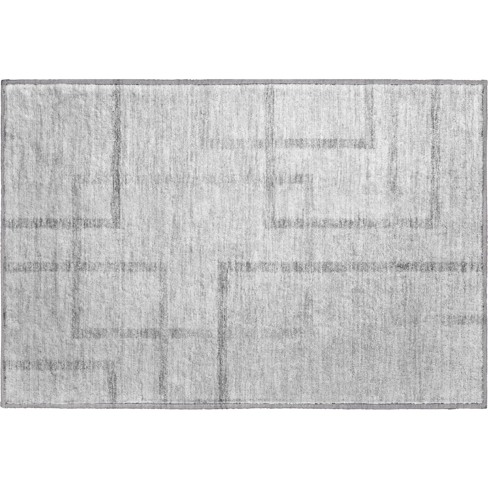 Premium Machine Washable Mayfield AMF827 Gray 1'8" x 2'6" Rug. Picture 1