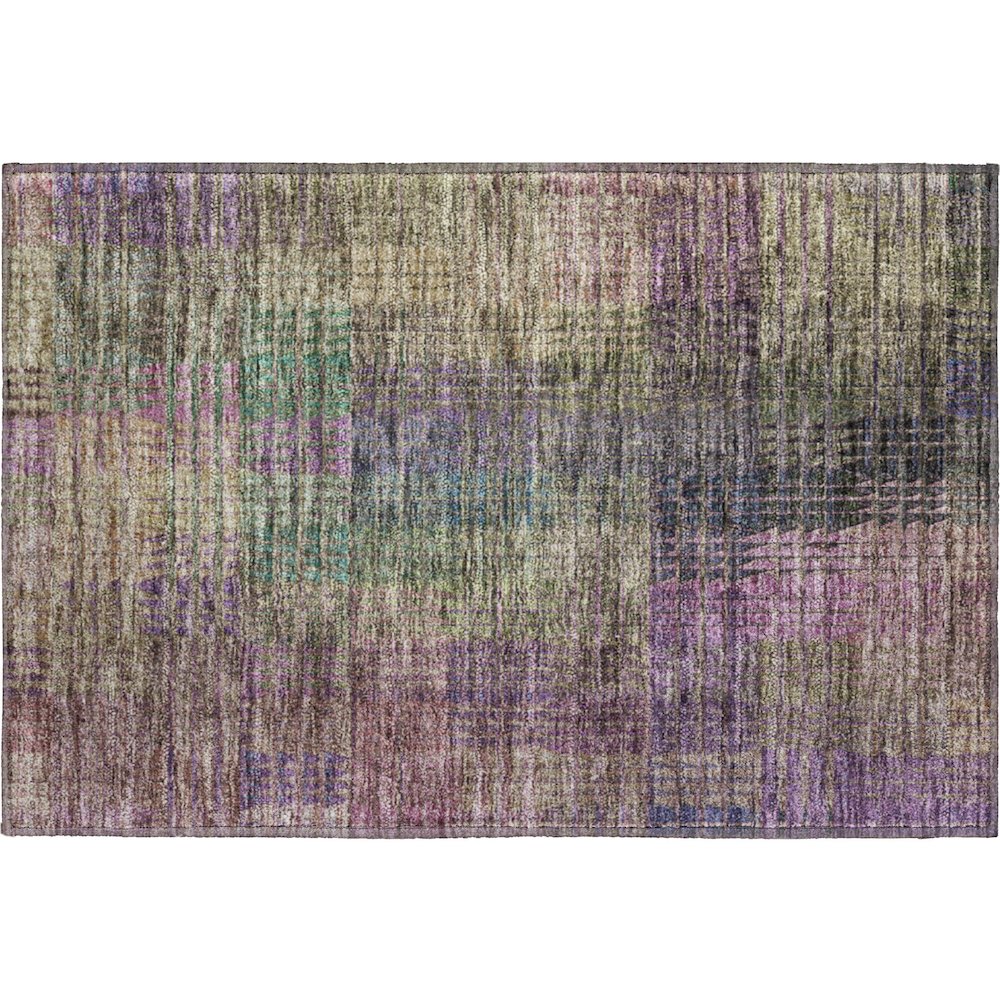 Premium Machine Washable Mayfield AMF828 Plum 1'8" x 2'6" Rug. Picture 1
