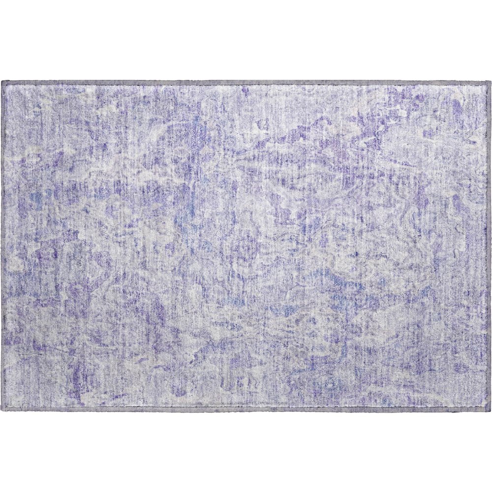 Premium Machine Washable Mayfield AMF829 Plum 1'8" x 2'6" Rug. Picture 1