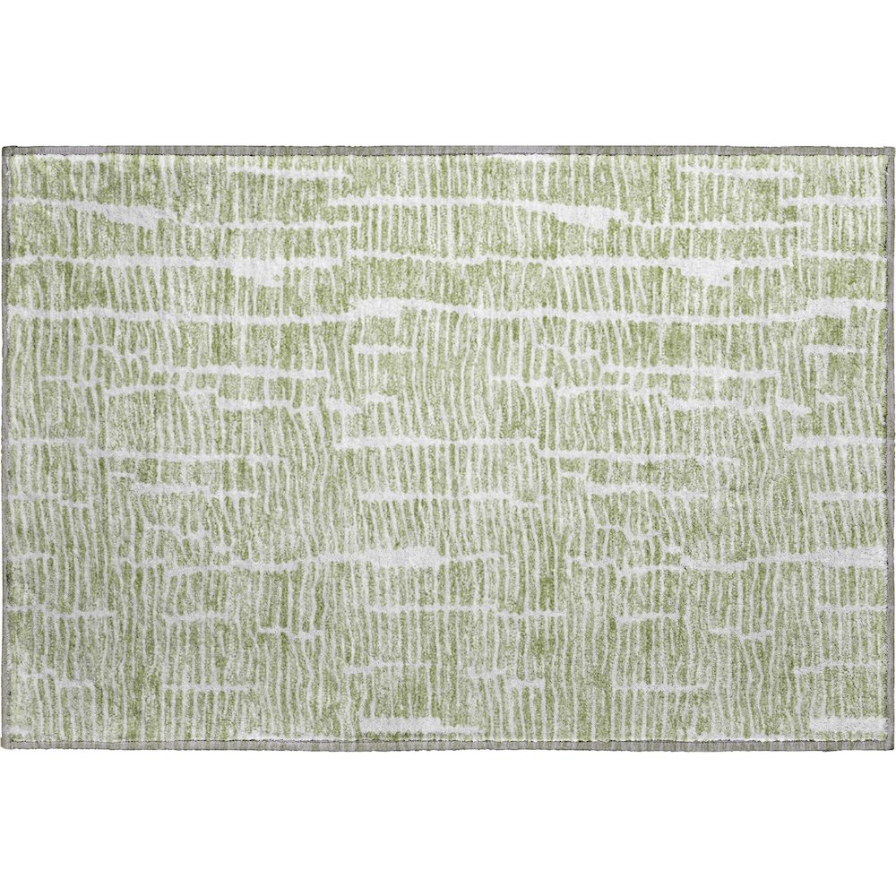 Premium Machine Washable Mayfield AMF830 Aloe 1'8" x 2'6" Rug. Picture 1