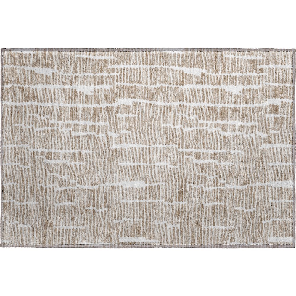 Premium Machine Washable Mayfield AMF830 Brown 1'8" x 2'6" Rug. Picture 1
