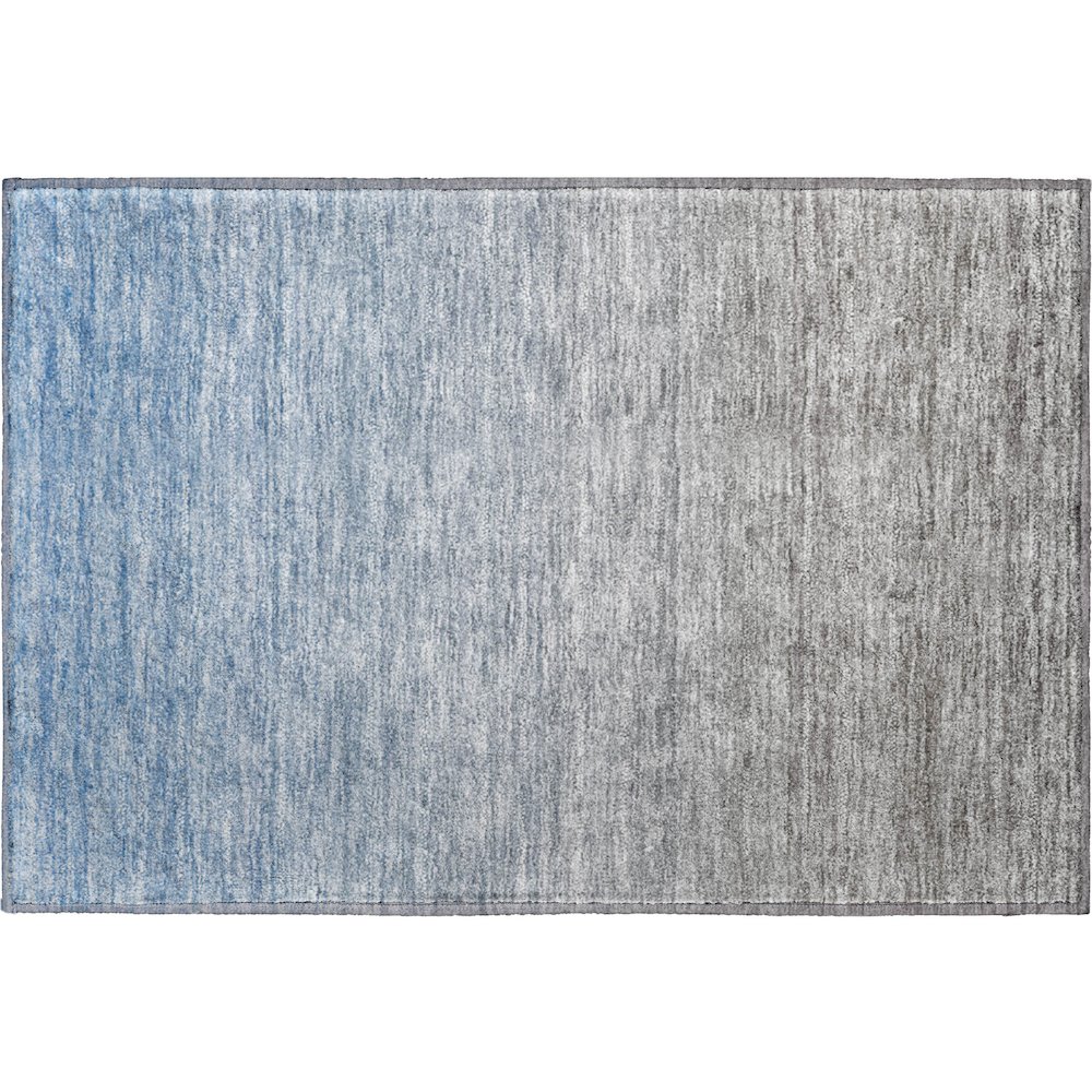 Premium Machine Washable Mayfield AMF833 Blue 1'8" x 2'6" Rug. Picture 1