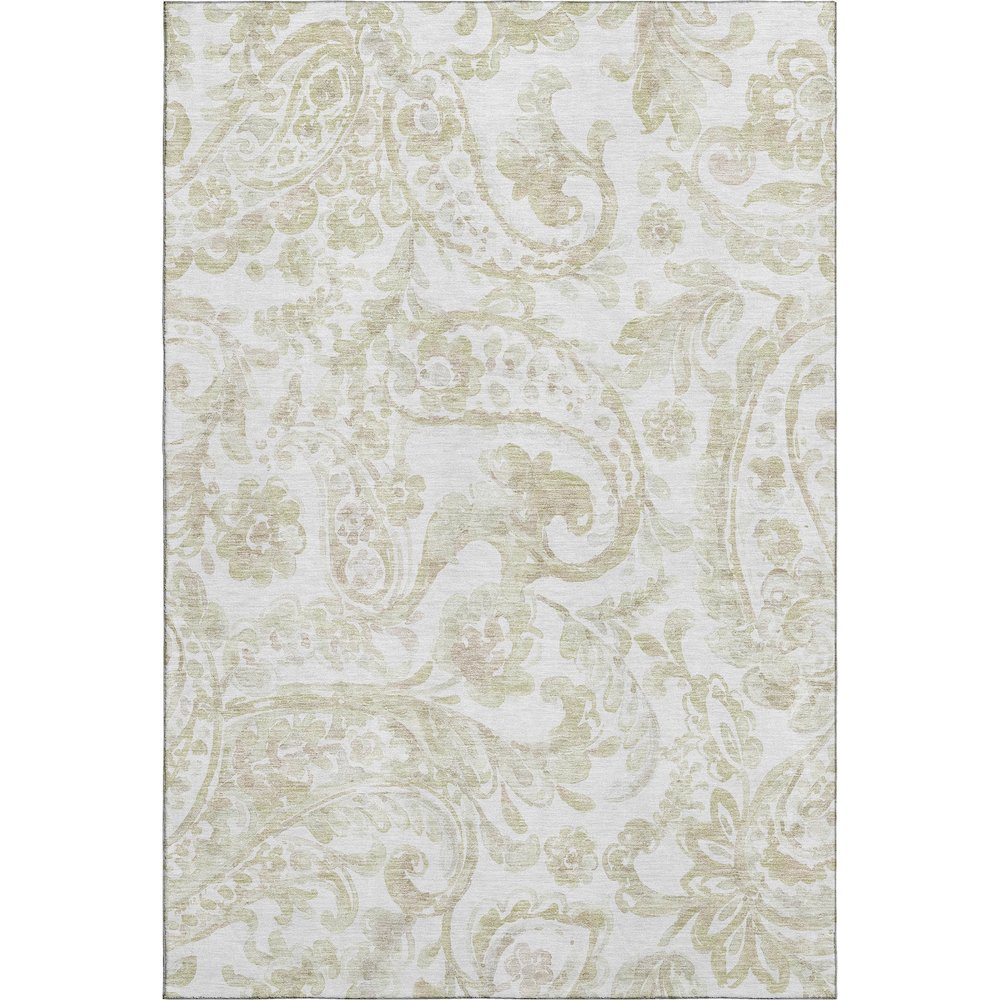 Premium Machine Washable Mayfield AMF835 Beige 2'6" x 3'10" Rug. Picture 1