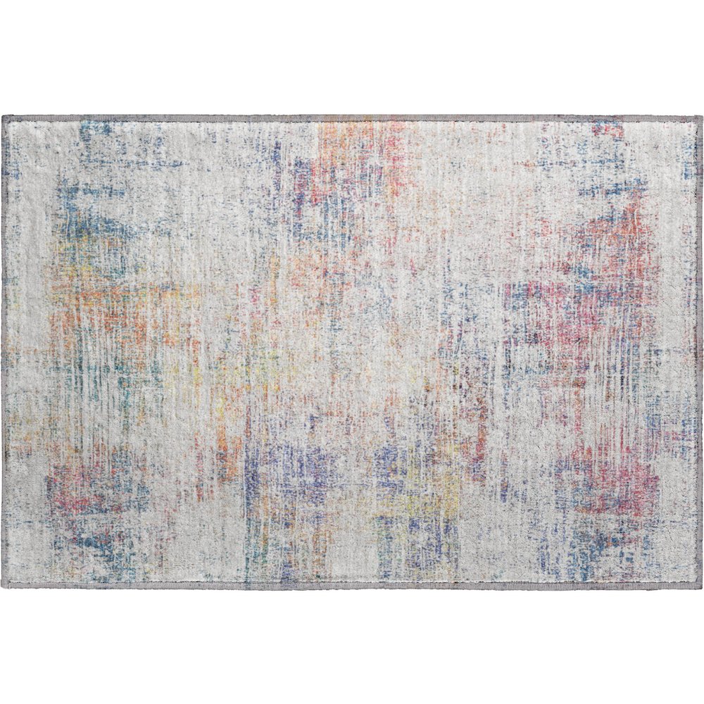 Premium Machine Washable Mayfield AMF838 Ivory 1'8" x 2'6" Rug. Picture 1