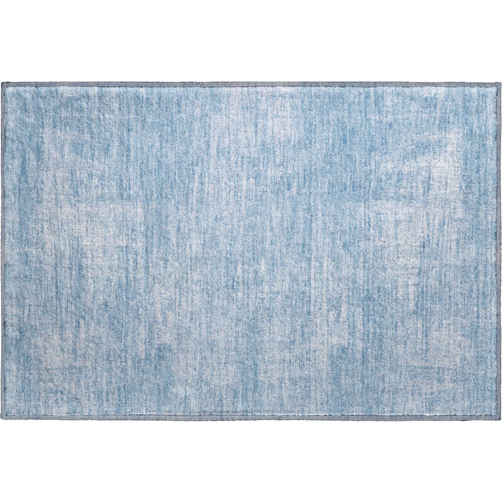 Premium Machine Washable Mayfield AMF839 Blue 1'8" x 2'6" Rug. Picture 1