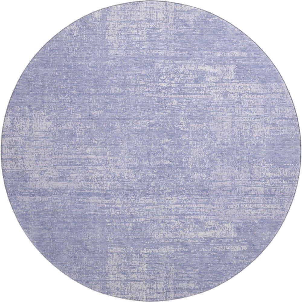 Premium Machine Washable Mayfield AMF839 Lavender 8' x 8' Round Rug. Picture 1