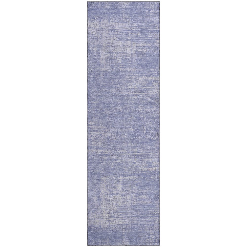 Premium Machine Washable Mayfield AMF839 Lavender 2'3" x 7'6" Runner Rug. Picture 1
