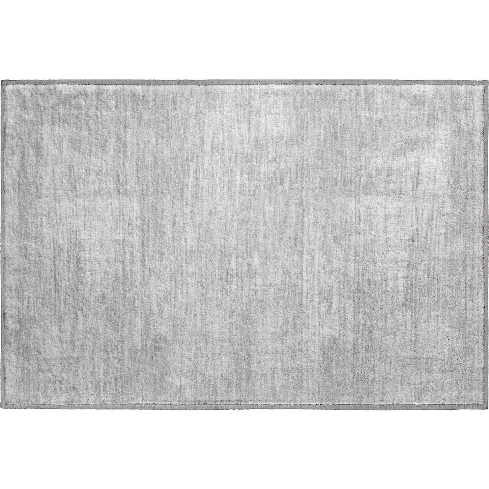 Premium Machine Washable Mayfield AMF839 Silver 1'8" x 2'6" Rug. Picture 1