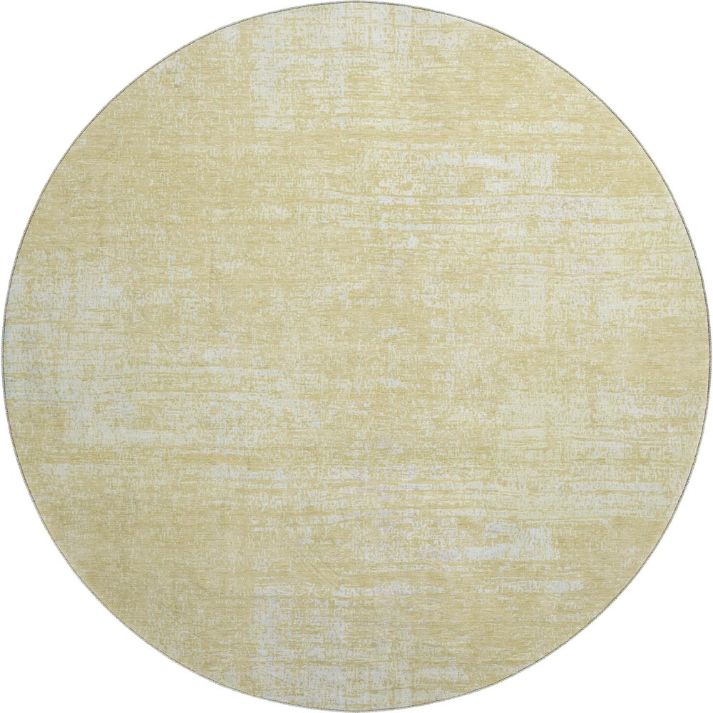 Premium Machine Washable Mayfield AMF839 Wheat 8' x 8' Round Rug. Picture 1