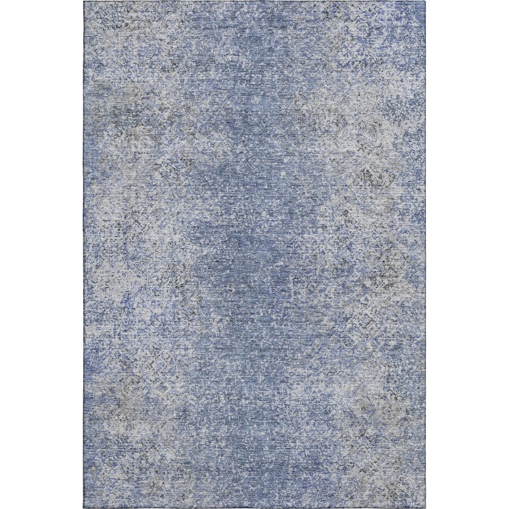 Premium Machine Washable Mayfield AMF840 Blue 2'6" x 3'10" Rug. Picture 1