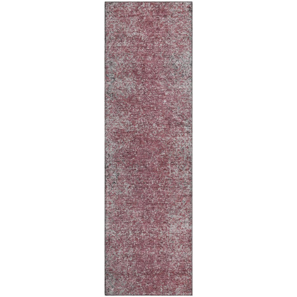Premium Machine Washable Mayfield AMF840 Merlot 2'3" x 7'6" Runner Rug. Picture 1