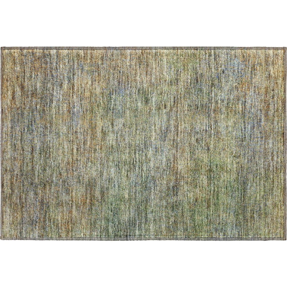 Premium Machine Washable Mayfield AMF843 Green 1'8" x 2'6" Rug. Picture 1