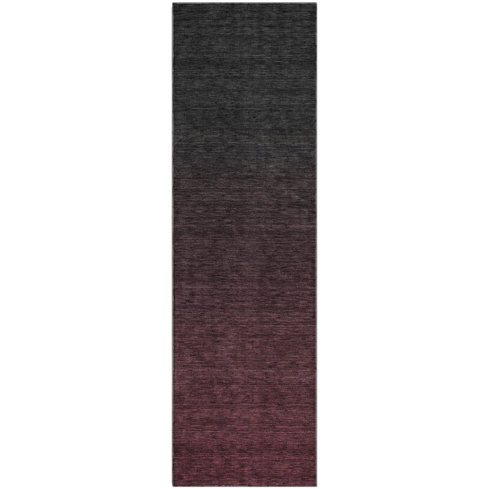 Premium Machine Washable Mayfield AMF844 Merlot 2'3" x 7'6" Runner Rug. Picture 1