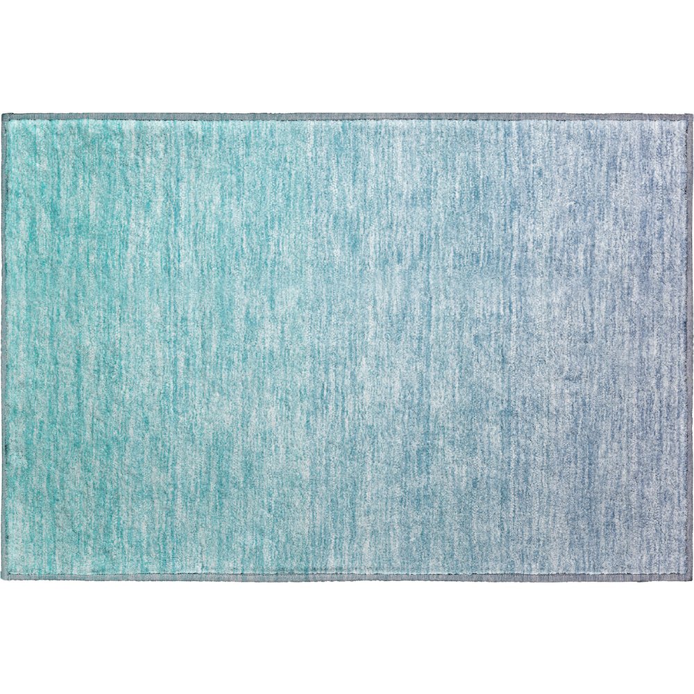 Premium Machine Washable Mayfield AMF845 Sky 1'8" x 2'6" Rug. Picture 1