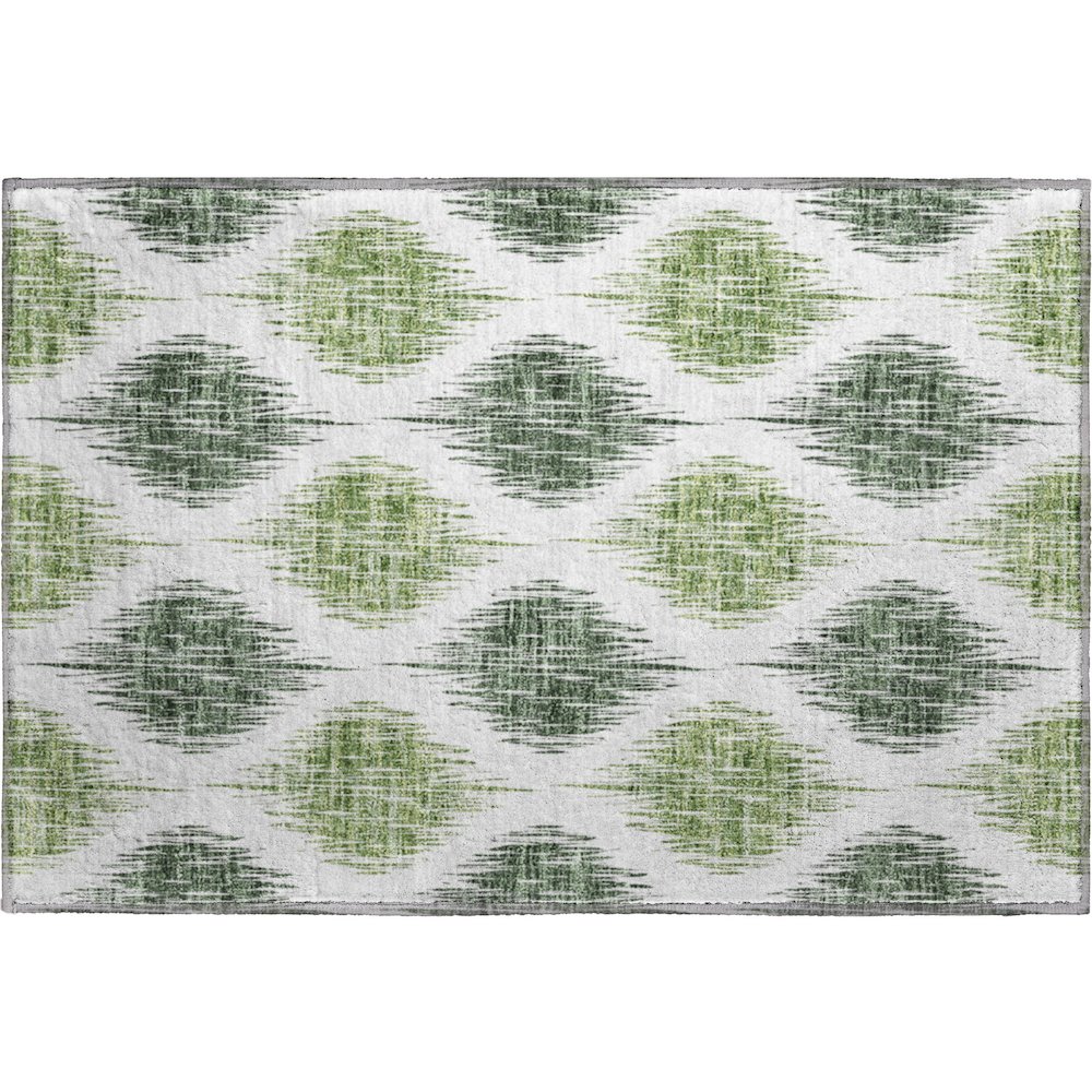 Premium Machine Washable Mayfield AMF848 Fern 1'8" x 2'6" Rug. Picture 1
