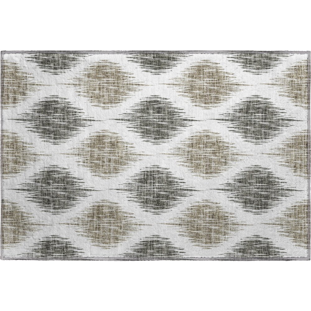 Premium Machine Washable Mayfield AMF848 Taupe 1'8" x 2'6" Rug. Picture 1