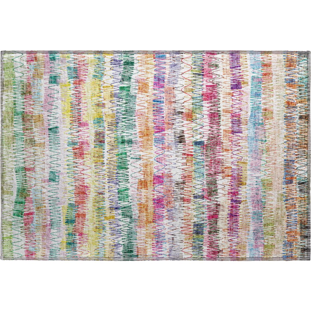 Premium Machine Washable Mayfield AMF850 Green 1'8" x 2'6" Rug. Picture 1