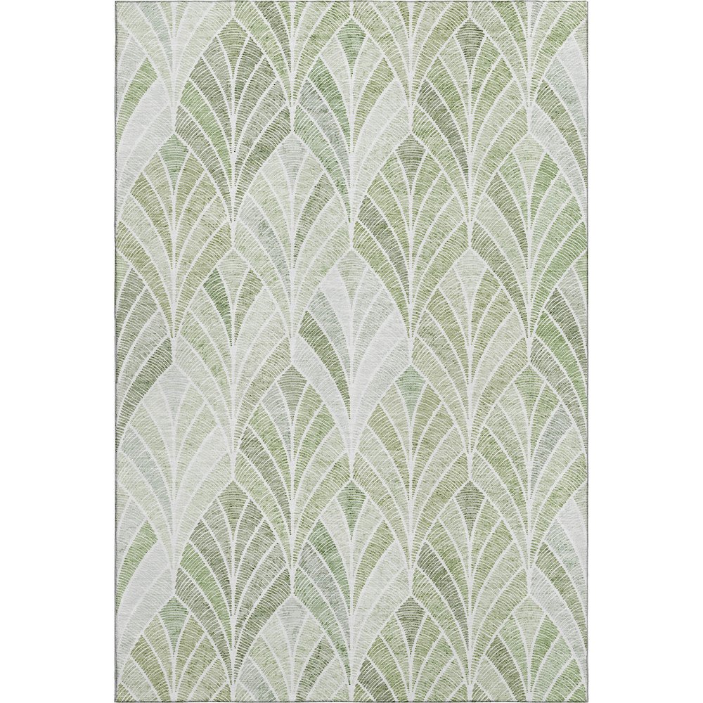 Premium Machine Washable Mayfield AMF851 Sage 2'6" x 3'10" Rug. Picture 1